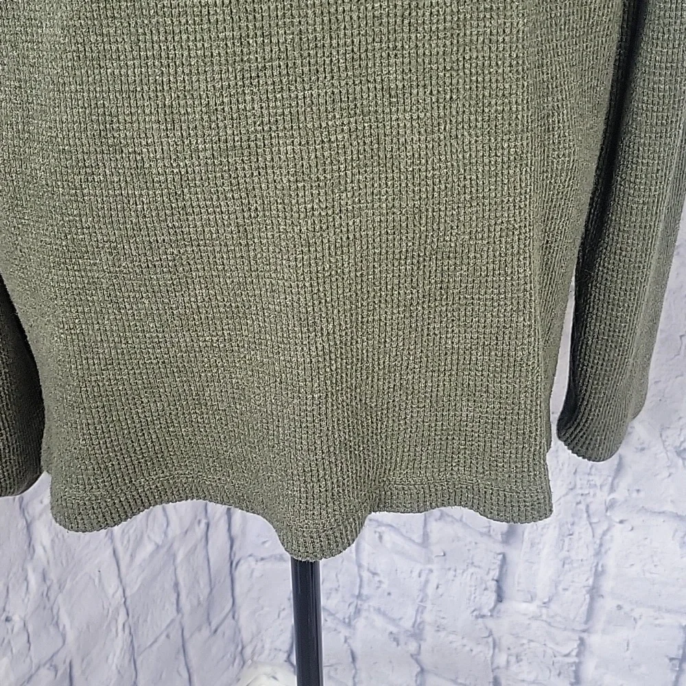 POLO RALPH LAUREN Green Waffle Knit Thermal Pony Long Sleeves‎ Men's Shirt Large